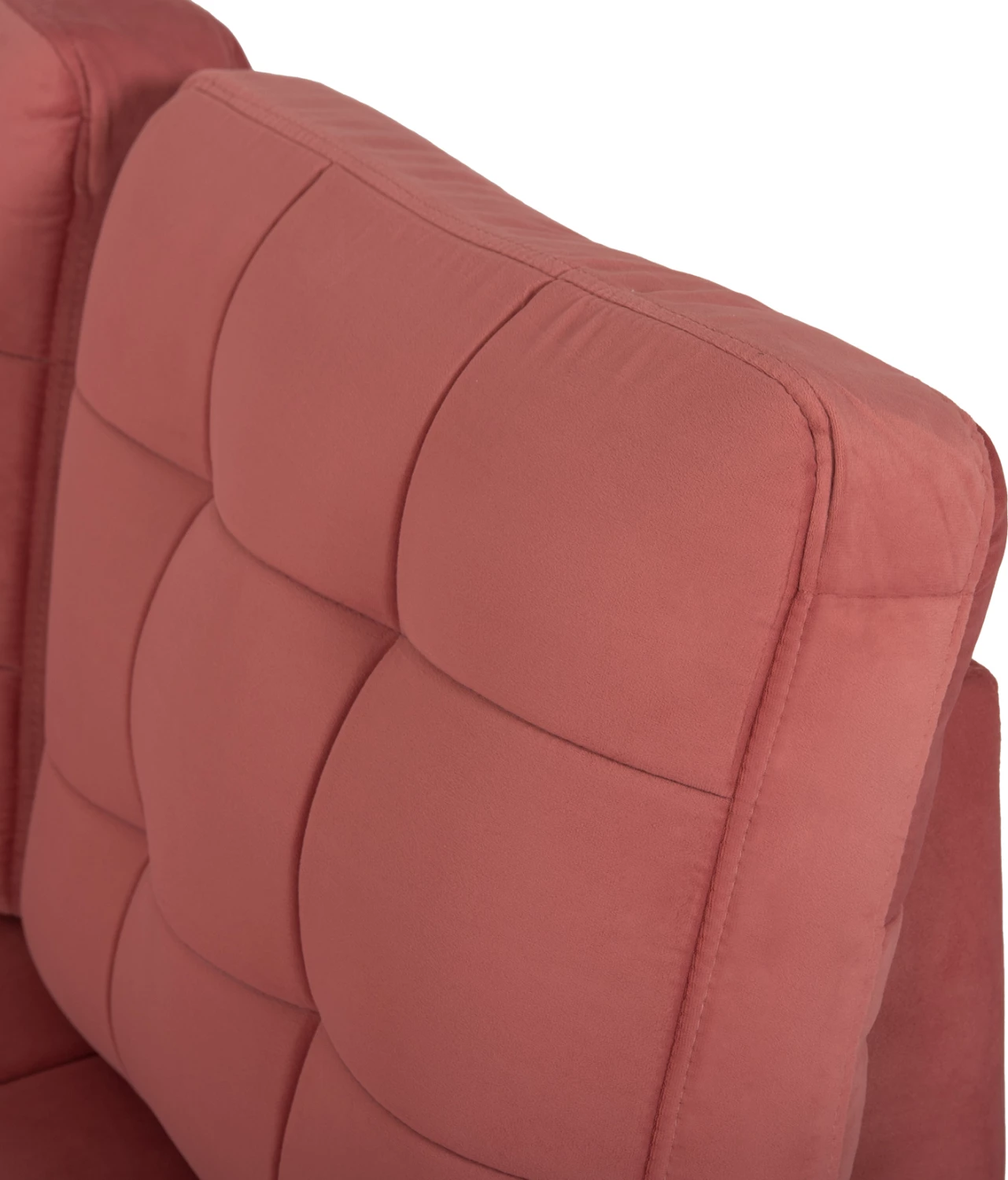 Kënd divan shtrat JADE FH3144.03R kadife rozë e zbehtë 250x80-180x73-88H cm