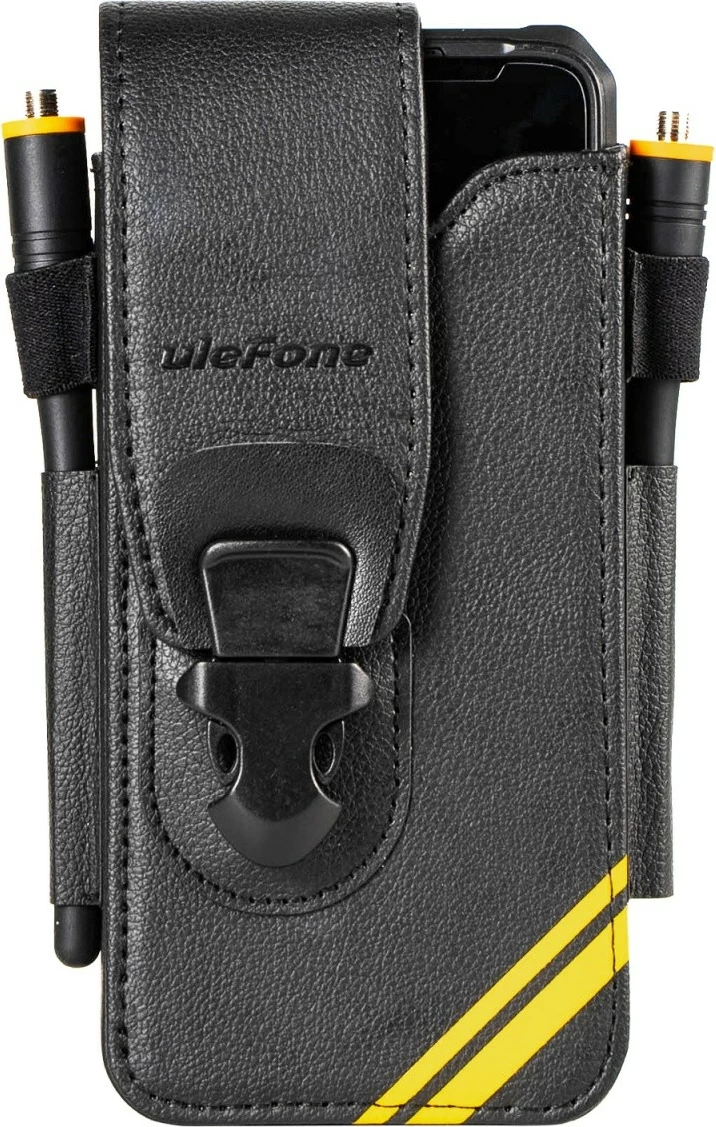 Mbështjellës Ulefone UF-C-A26 për Armor 26 Ultra, lëkurë artificiale, i zi