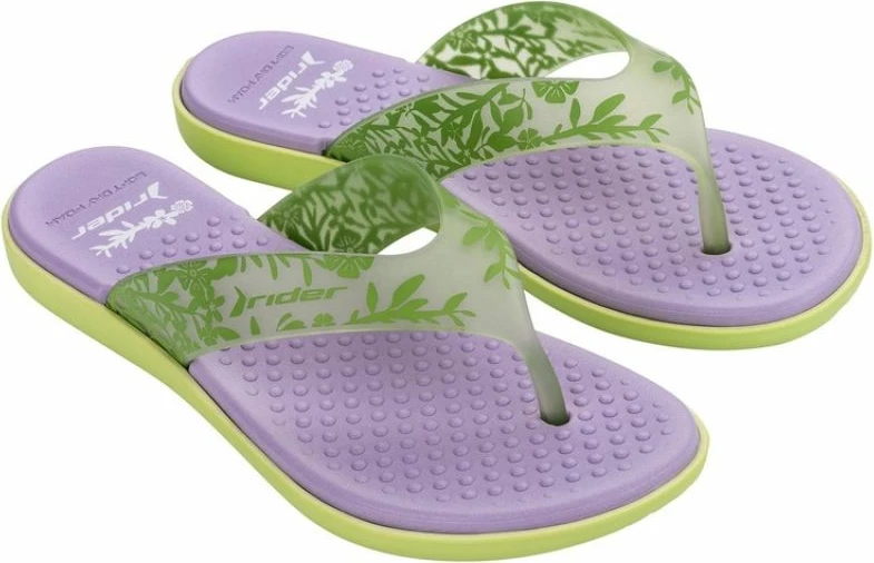Flip-flopa për femra Rider, vjollcë e gjelbër