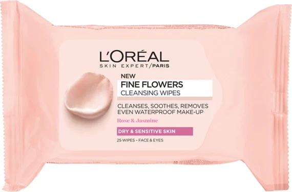Letra të lagura L'oreal Fine Flowers Cleansing Wipes