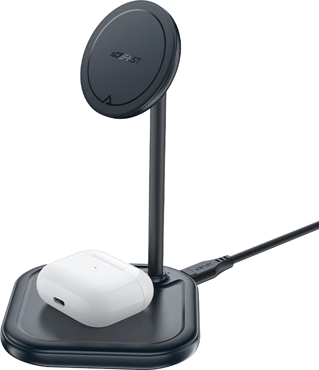 Karikues wireless Acefast E6, 15W, MagSafe, për iPhone dhe AirPods, Gri