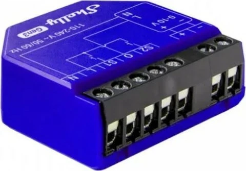 Relais Shelly Dimmer Gen3, 0-10V ose 1-10V
