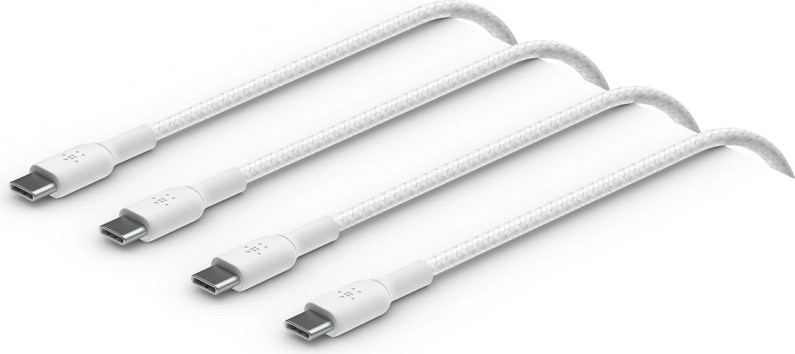 Kabllo USB-C Belkin CAB004BT1MWH2PK, 1 m, e bardhë