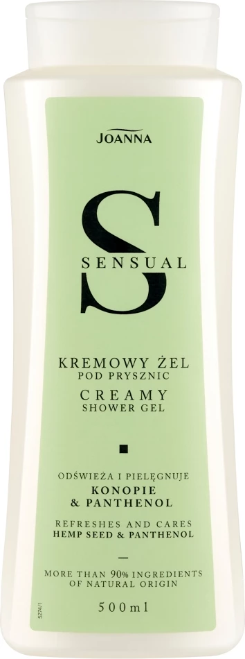 Xhel dushi për femra Joanna Sensual Hemp & Panthenol, 500ml