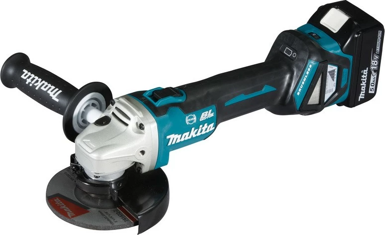 Brushe akull Makita DGA513RTJ, 18V, 5Ah, 12.5cm, 8000 RPM, zi kaltër
