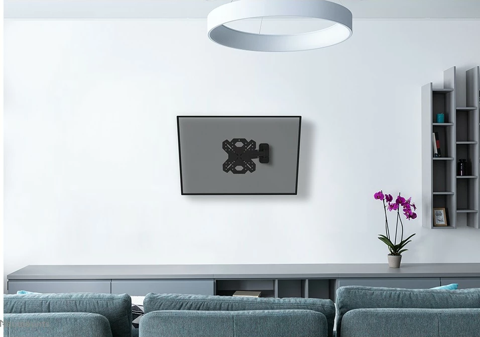 Mbajtëse muri për TV Neomounts WL40S-840BL12, full motion, 32-55 inç, e zezë