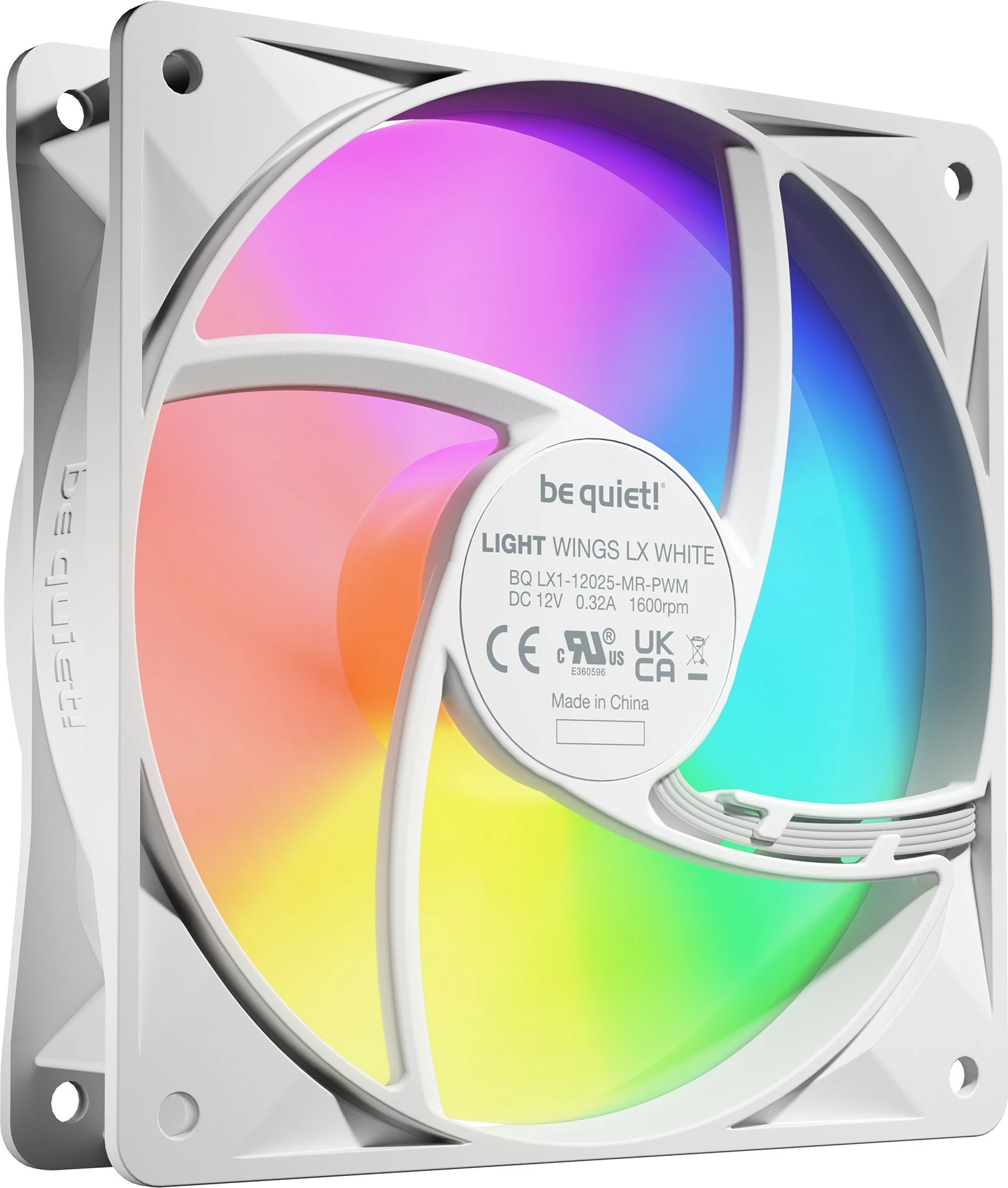 Ventilatorë Be Quiet! LIGHT WINGS LX PWM 120mm, Triple-Pack, Bardhë