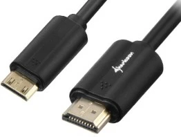 Kabllo HDMI në mini HDMI Sharkoon 3m, e zezë