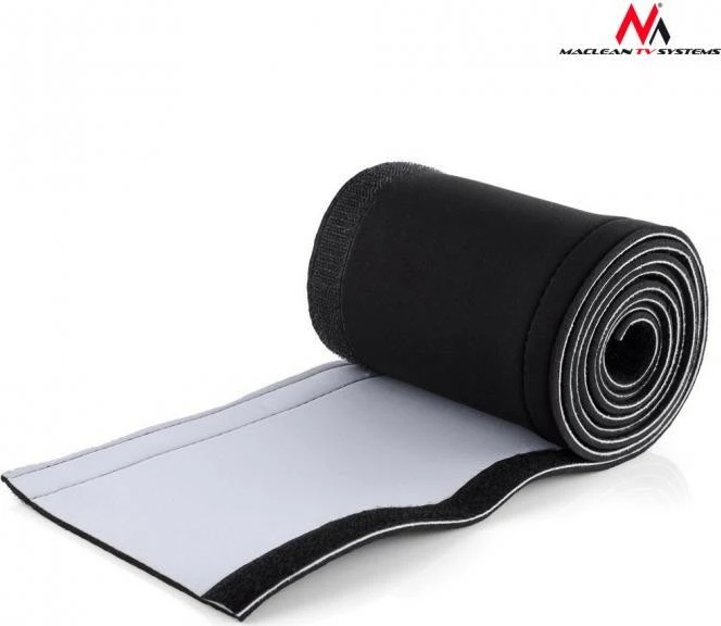 Organizues kabllosh Maclean MCTV-672, neopren, 110mm x 2m, zi/bardhë