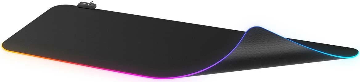 Mauspad Rampage MP-24 RGB, XL, e zezë