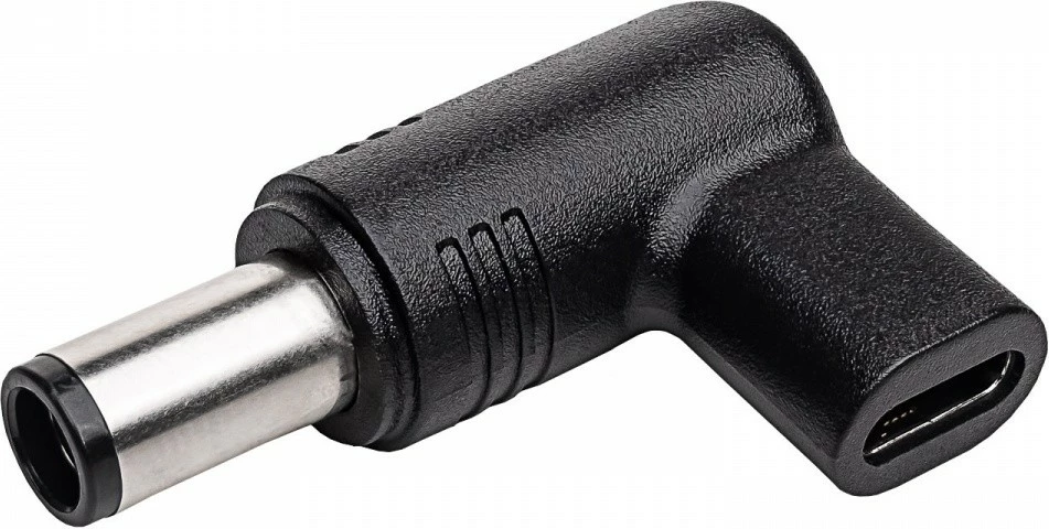 Adapter AKYGA AK-ND-C08, për DELL, USB-C në 7.4x5.0mm + DELL Pin, Zi