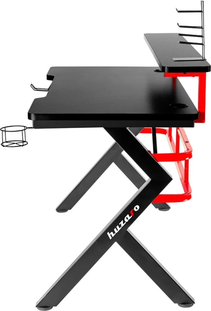 Tavolinë për kompjuter Huzaro Hero 5.0, e zezë/e kuqe