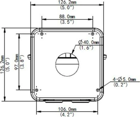 Mbajtës muri ALLNET për ALL-CAM2488-LVEN, ngjyrë e bardhë