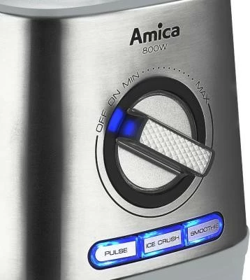 Blender Amica BTM5012 me gotë qelqi 1.5L, 800W, inox/bardhë