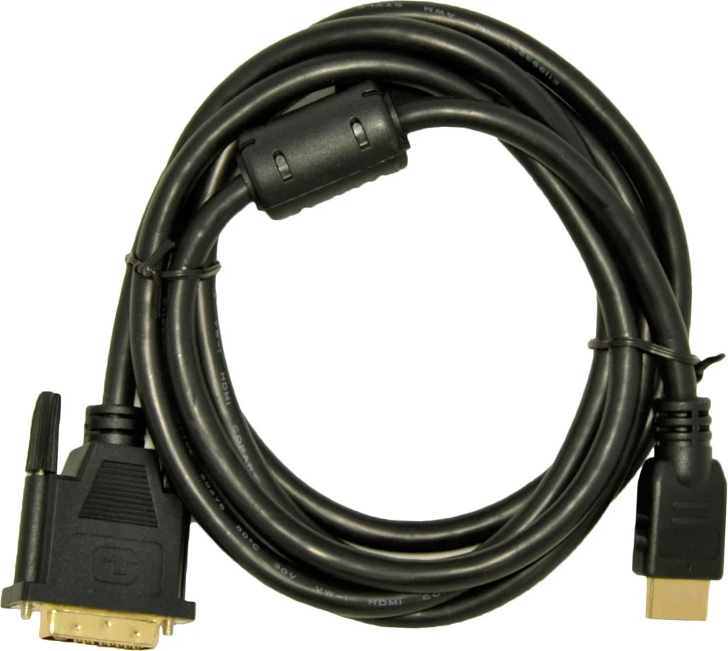 Kabllo Akyga HDMI-DVI-D, 1.8 m,  i zi