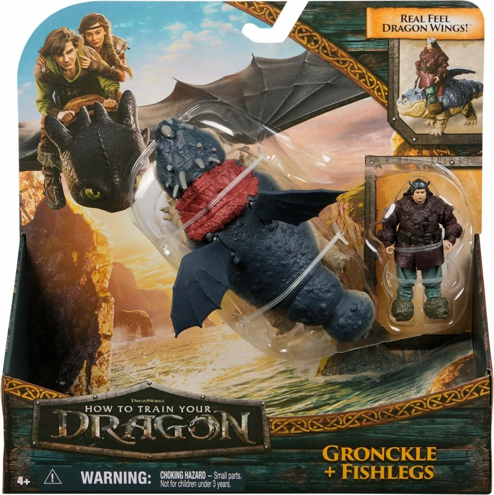 Set figurina Spin Master How to Train Your Dragon, Deadly Nadder + Astrid, plastikë