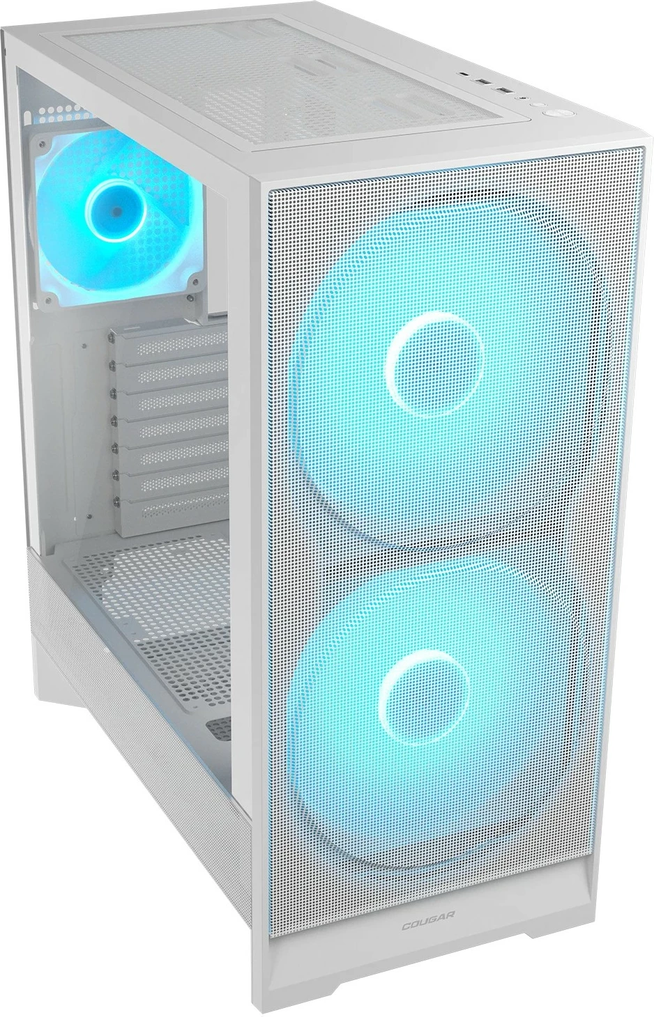 Kasë Cougar Airface 180 ARGB midi tower, e bardhë