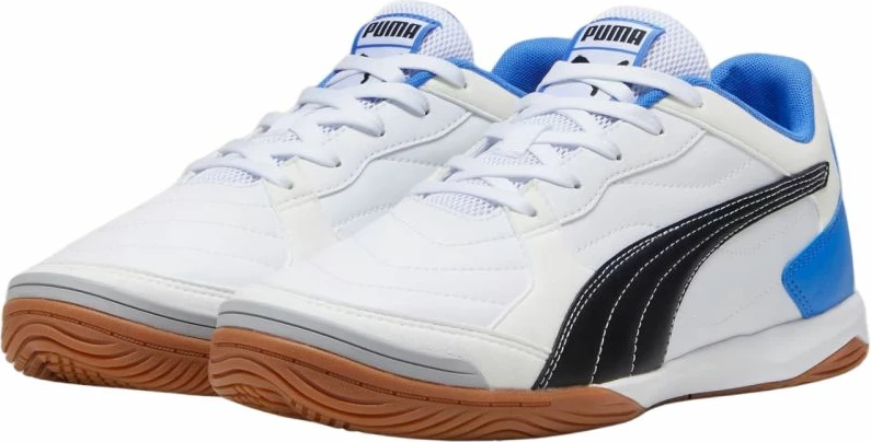 Atlete futbolli Puma për meshkuj, të bardha dhe blu