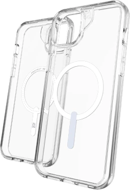 Mbështjellës Zagg Crystal Palace Snap MagSafe për iPhone 14 Plus / 15 Plus, Transparent