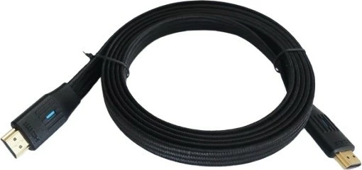 Kabllo HDMI TB v2.1, 3m, Flat, E zezë