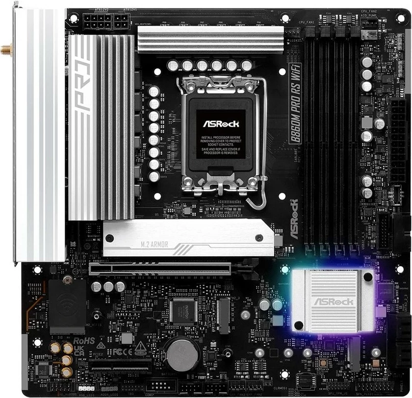 Pllakë amë ASRock B860M Pro RS Wifi, mATX, DDR5, HDMI/DP