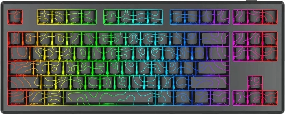 Tastierë mekanike Redragon Uranus PRO K732MC-RGB-PRO, 80% TKL, RGB, wireless/wired, e zezë