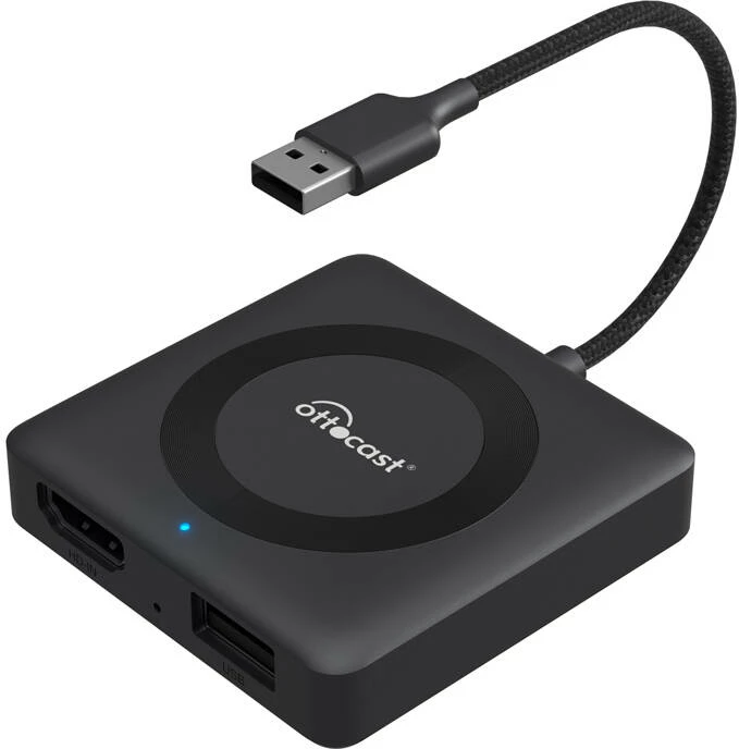 Adapter për veturë Ottocast CA361-C4 Car TV MAX, CarPlay, Android Auto, HDMI, i zi