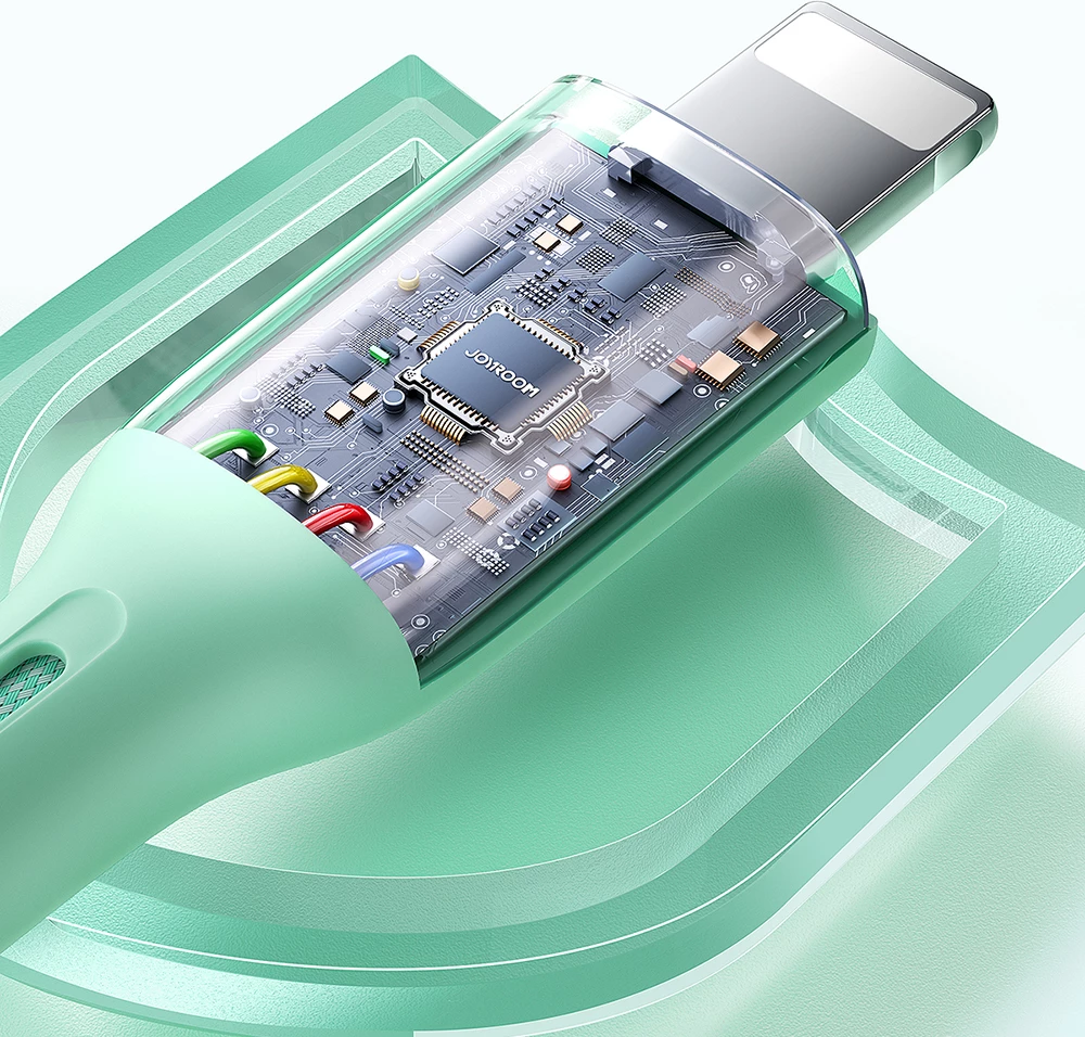 Kabllo Joyroom Multi-Color Series S-A34, USB-A në Lightning, 1m, 3A, Rozë