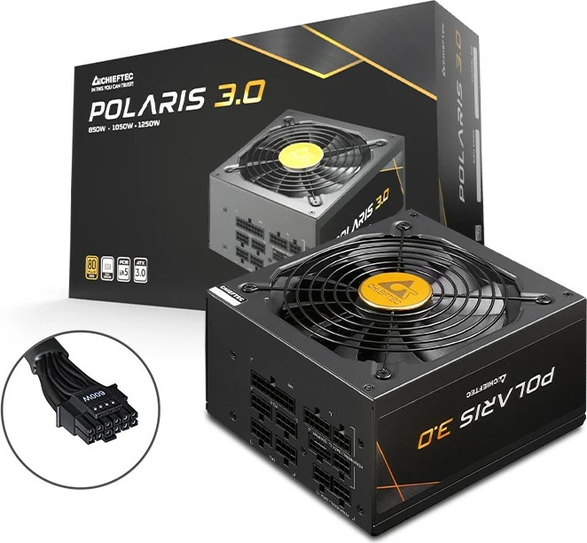 Furnizues energjie Chieftec POLARIS 3.0 1050W, 80 PLUS Gold, modular, i zi