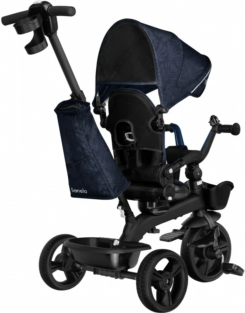 Tricikël Lionelo KORI, 2-në-1, për fëmijë, Blue Navy