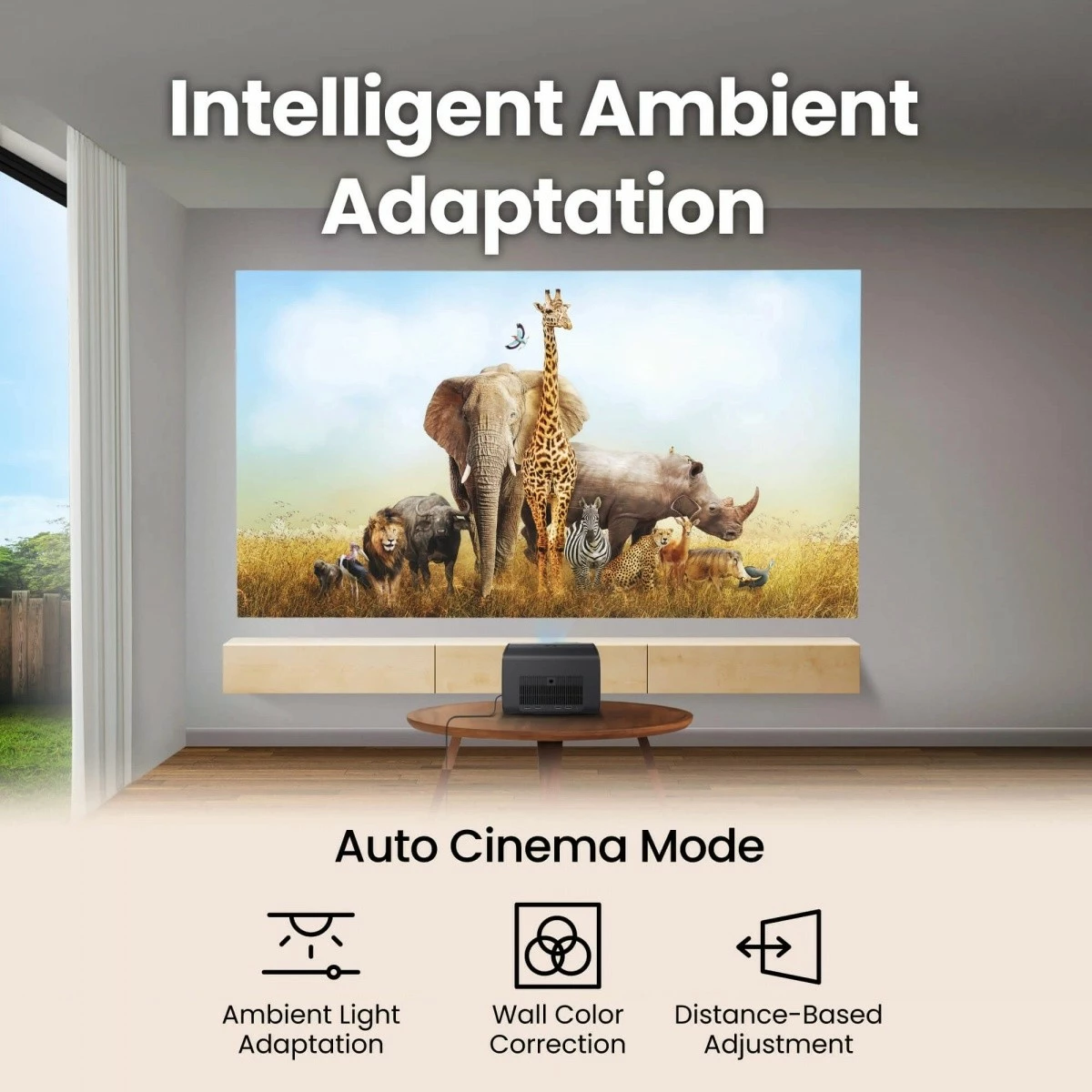 Projektor BenQ GP520, 4K LED, 2600 ANSI lumens, HDMI, i zi