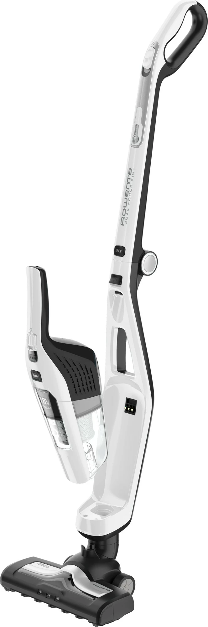 Fshesë me korrent pa kabllo Rowenta Dual Force 2-in-1 RH6737, 18V, e bardhë