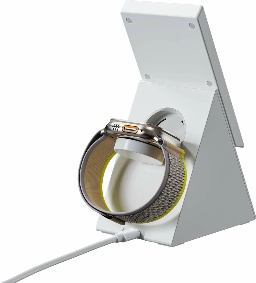 Stacion karikimi wireless 3-në-1 Choetech T600, 15W, i bardhë