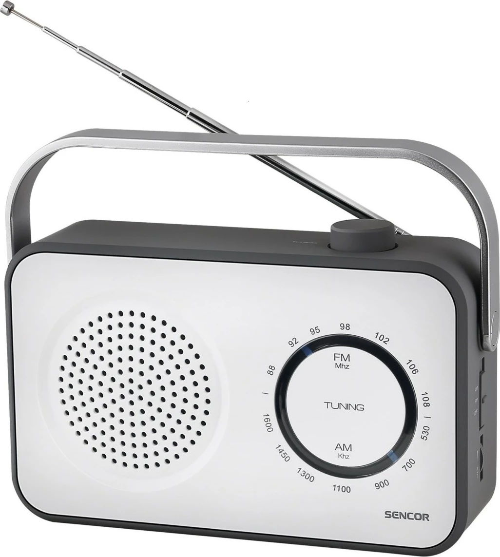 Radio Sencor SRD 2100W, AM/FM, Mono, e bardhë/zezë