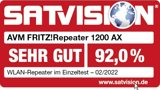 Repeater AVM FRITZ! 1200 AX, 3000 Mbit/s, Wi-Fi 6, i bardhë