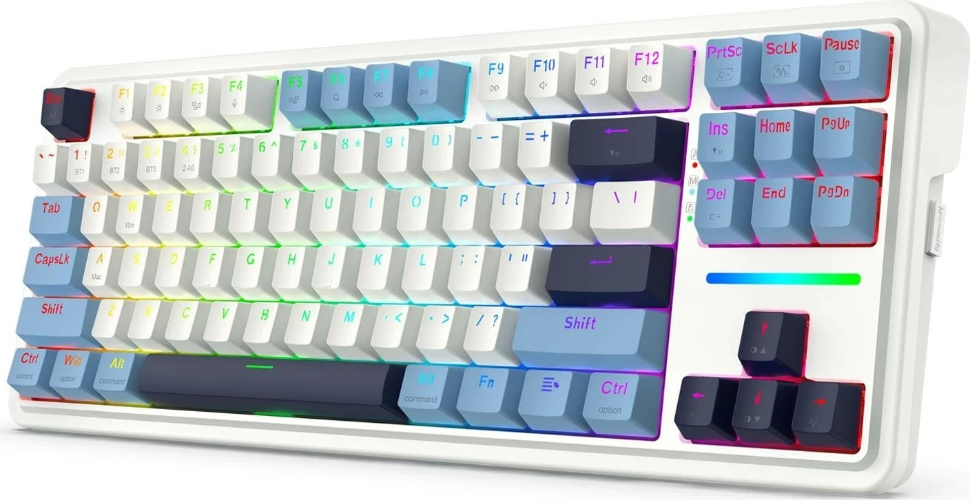 Tastierë Redragon K728WBB-RGB-PRO Antonium PRO, RGB, mekanike, e bardhë