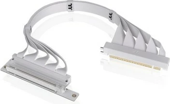 Kasë Thermaltake Riser Tape PCI-E 4.0 x16 Extender 400mm Dual 90°, Bardhë