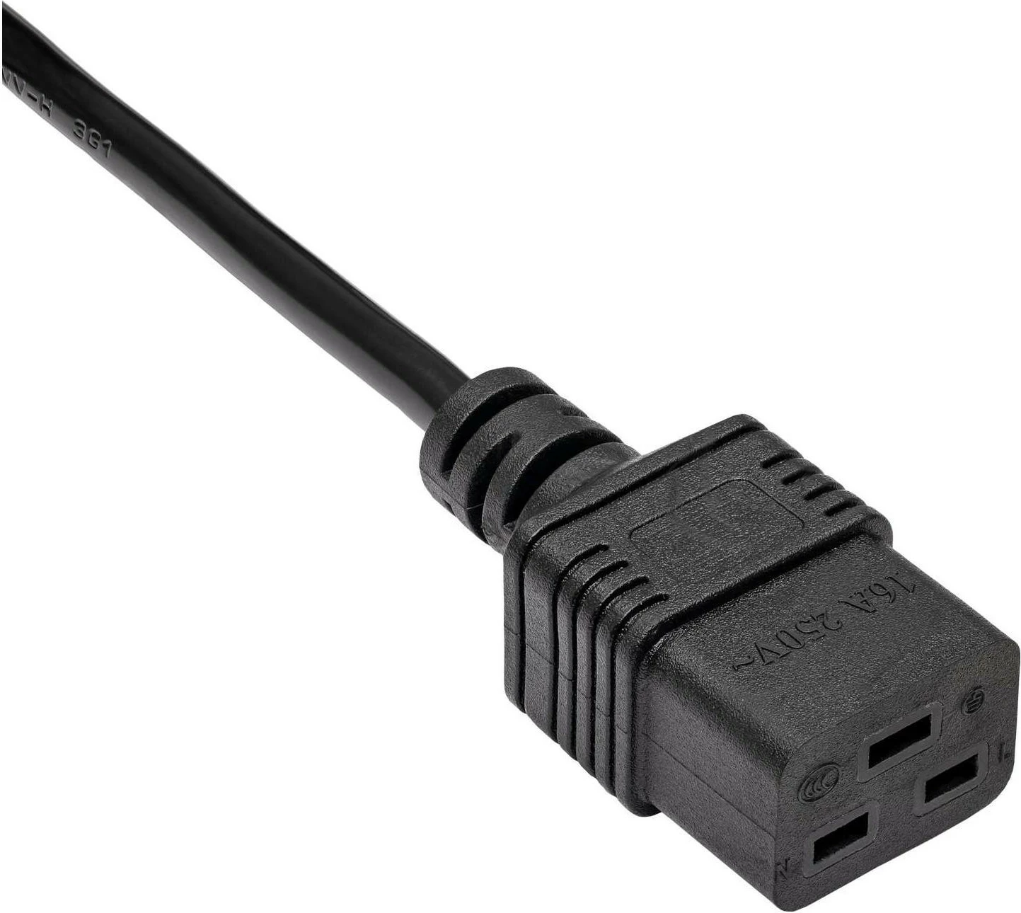 Kabllo rryme Akyga AK-UP-03, IEC C19/C20, 1.8m, e zezë