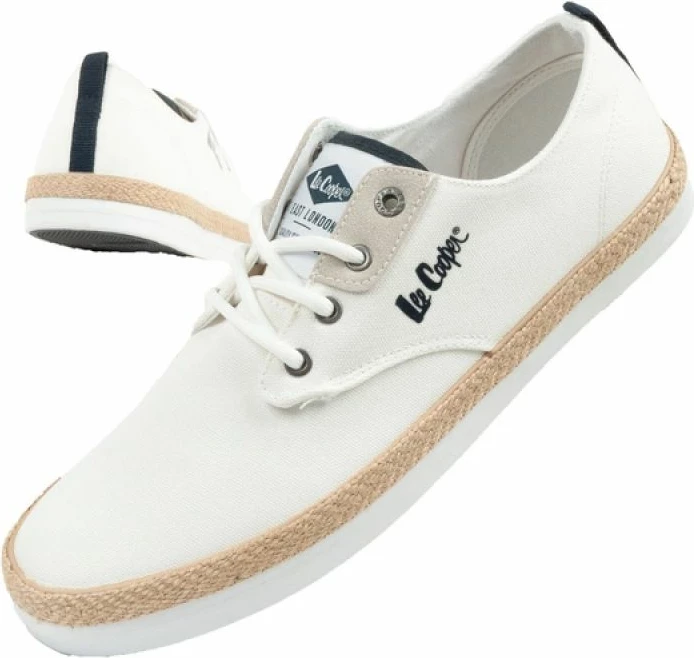 Këpucë për meshkuj Lee Cooper, të bardha