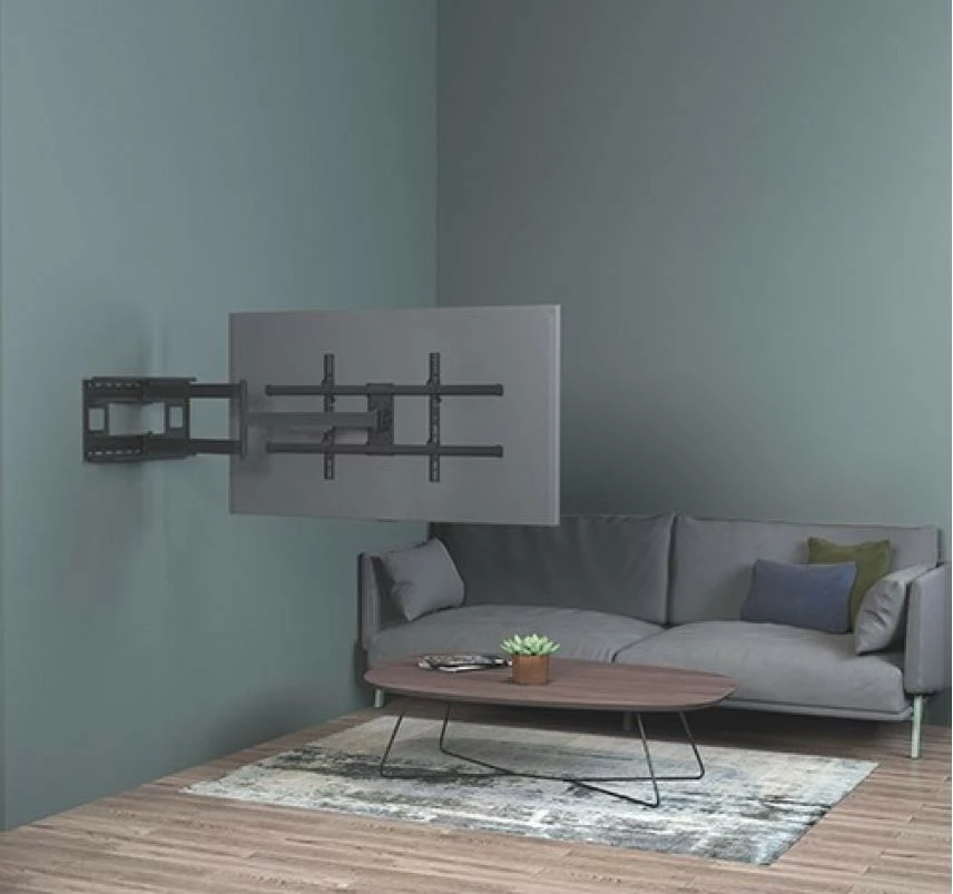 Mbajtës muri për TV Techly 362169, 43-80 inç, rrotullues, 50 kg, i zi