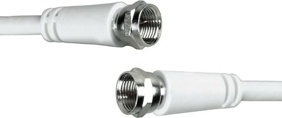 Kabel antene Hama 75DB, 3m, F në F, bardhë