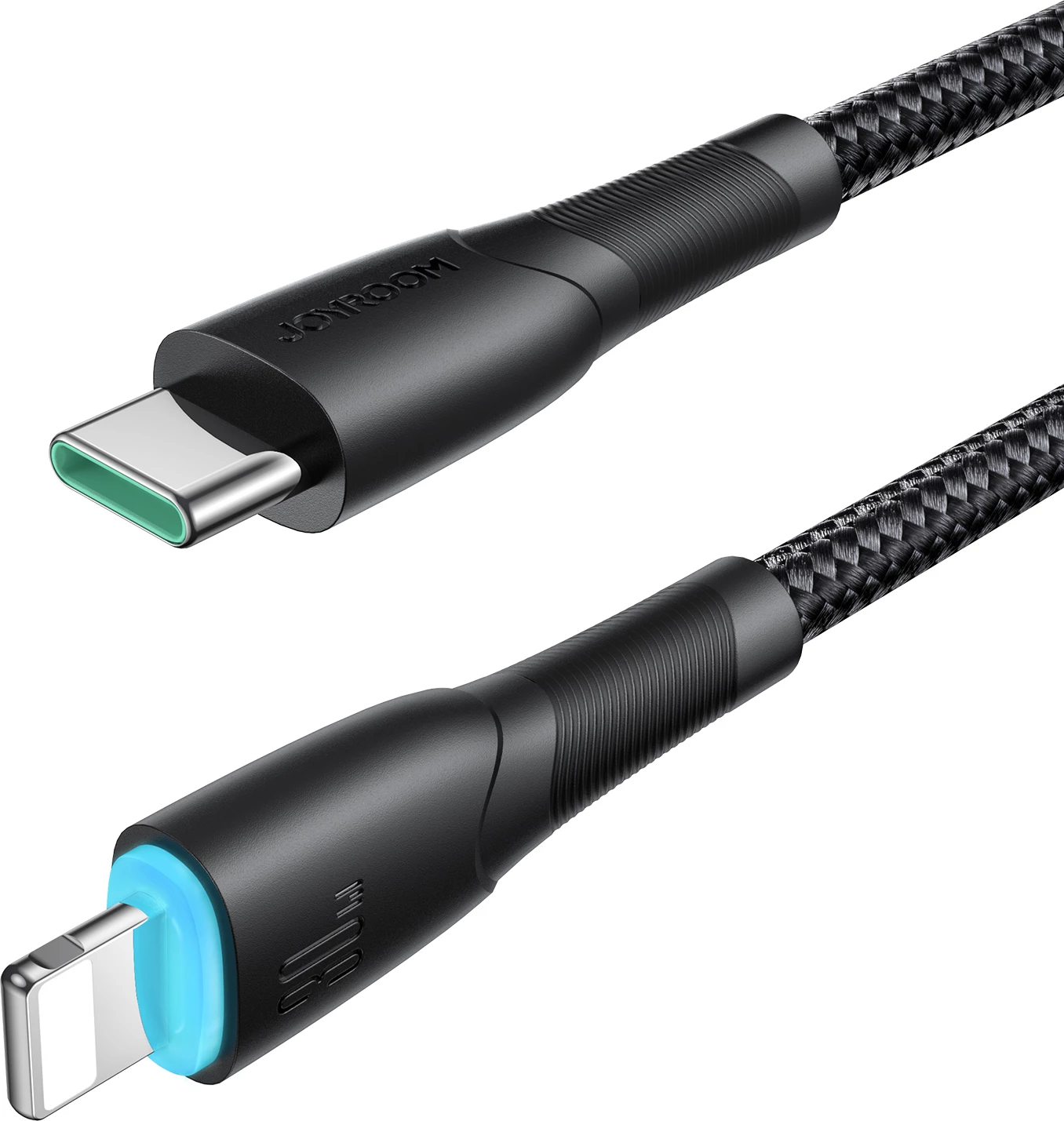 Kabllo Joyroom Starry Series SA32-CL3, USB-C në Lightning, 1m, 30W, e zezë