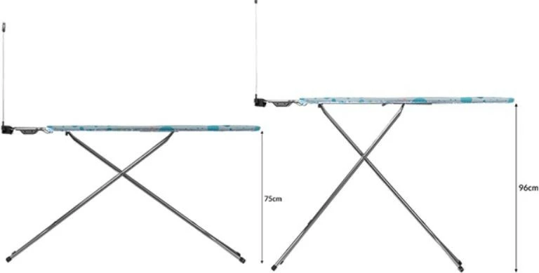 Tavolinë hekurosjeje Vileda Star Plus, 120x38 cm, dekorative