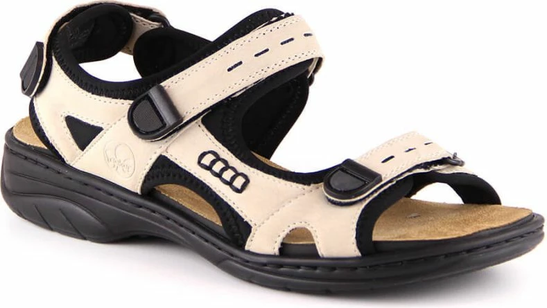 Sandale për femra Rieker, bezhë