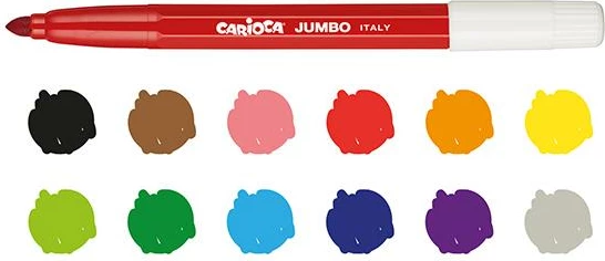 Markerë Jumbo Carioca 12 Ngjyra