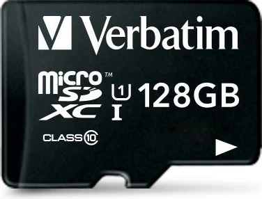 Kartelë MicroSDXC Verbatim 128 GB, Class 10, UHS-I, e zezë