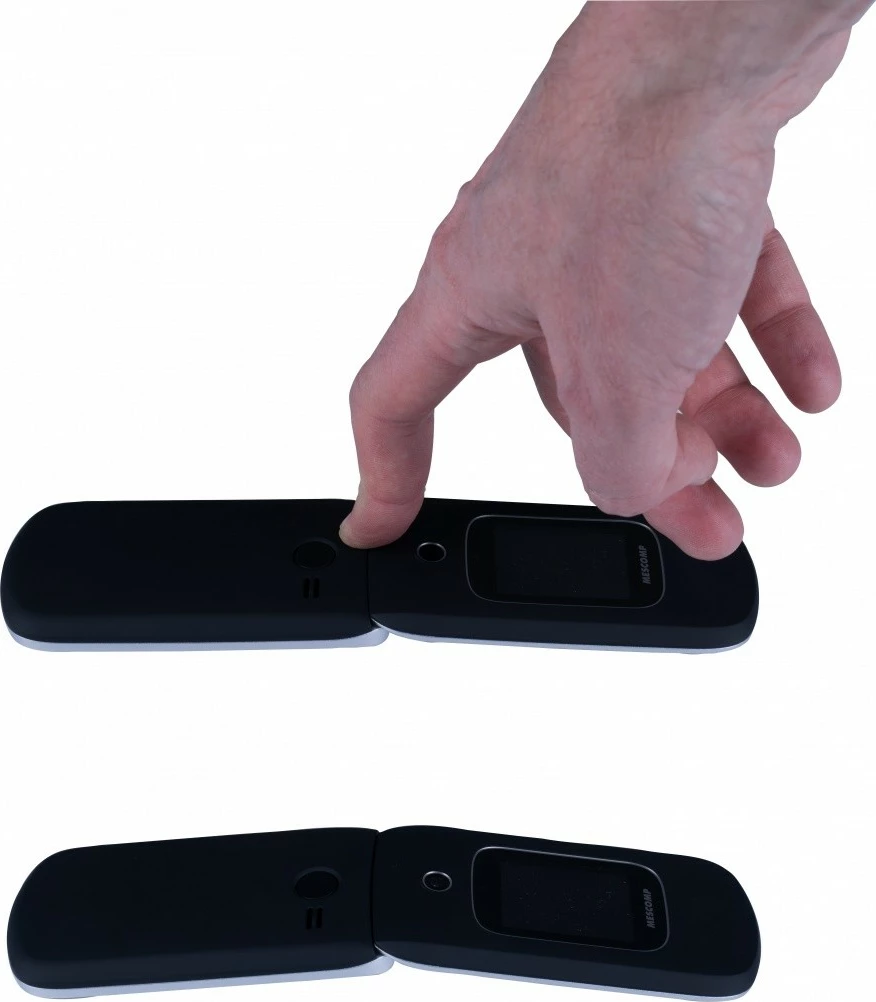 Celular Mesmed MT-184 BRUNO 4G, ekran 2.8", butona të mëdhenj, i zi/argjendtë