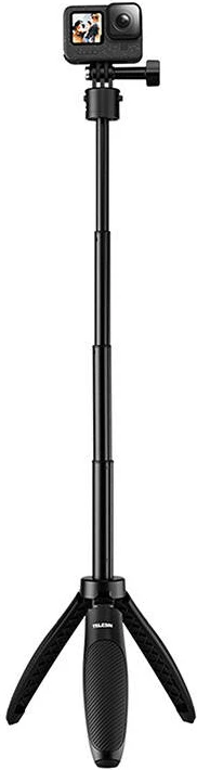 Selfie stick me tripod Telesin S1-MNP-02 për kamera sportive, i zi