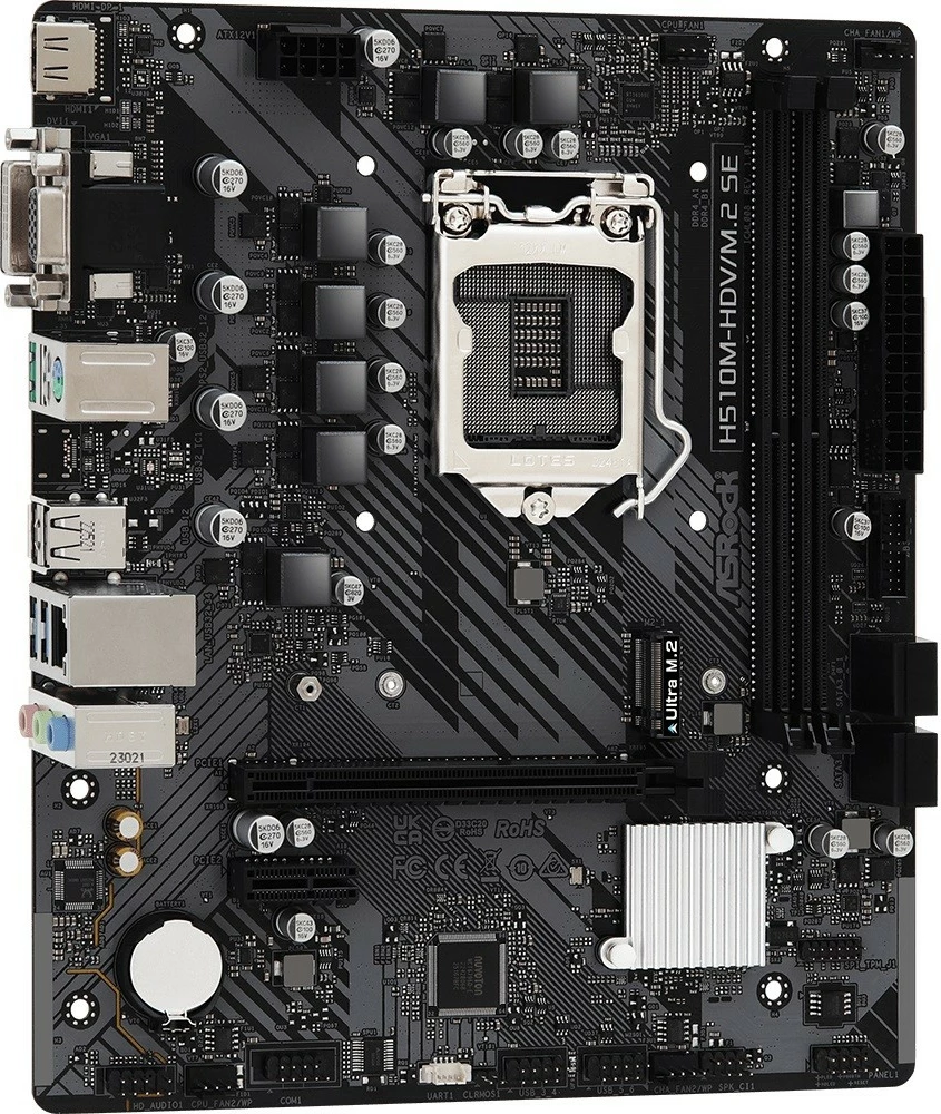 Pllakë amë ASRock H510M-HDV/M.2 SE, LGA1200, micro ATX, e zezë