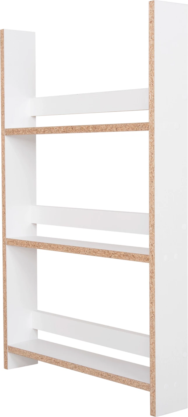 Raft muri SANI FH18223.01 melaminë, ngjyrë bardhë, 60x10x90H cm (3 rafte)